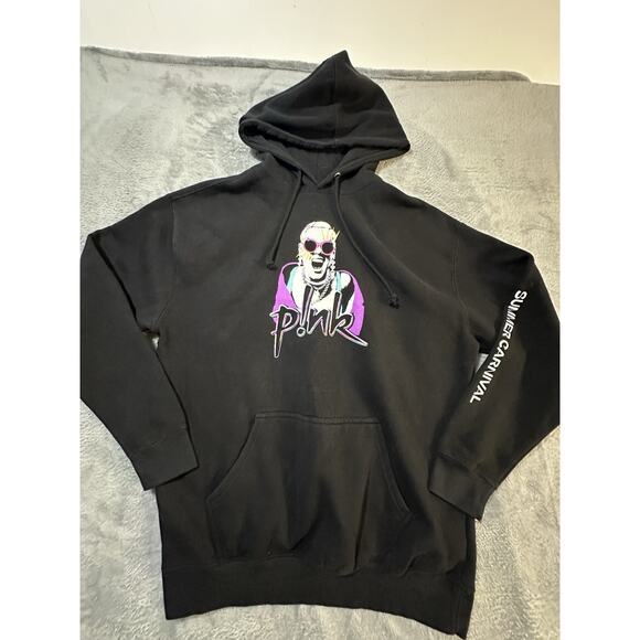 P!NK Summer Carnival 2023 Tour Hoodie XL Black Concert Pullover Graphic Unisex - Picture 1 of 10